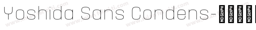 Yoshida Sans Condens字体转换